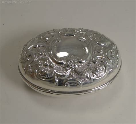 Vintage Silver Soap Box 